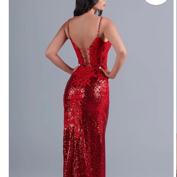 PromGirl Sparkly Bright Red Sequin Long Prom Dress
Red / 4
New with tags - Picture 4 of 7